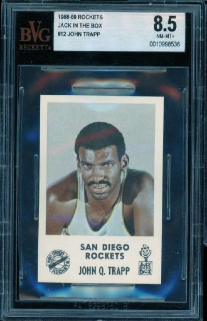 John Trapp Card 196869 Rockets Jack In The Box 12