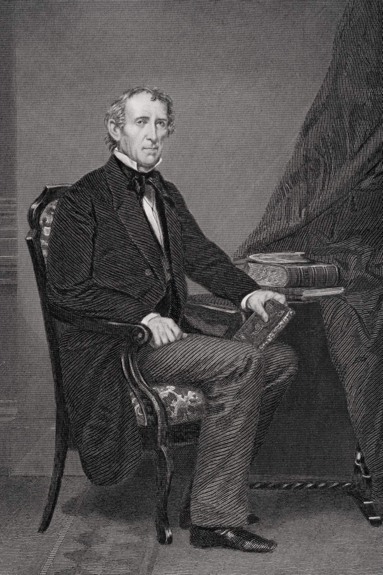 John Tyler 1790 To 1862 10Th President Of The United States 1841 To 1845 From Painting By Alonzo Chappel Canvas Art - Ken Welsh Design Pics (11 x 17)