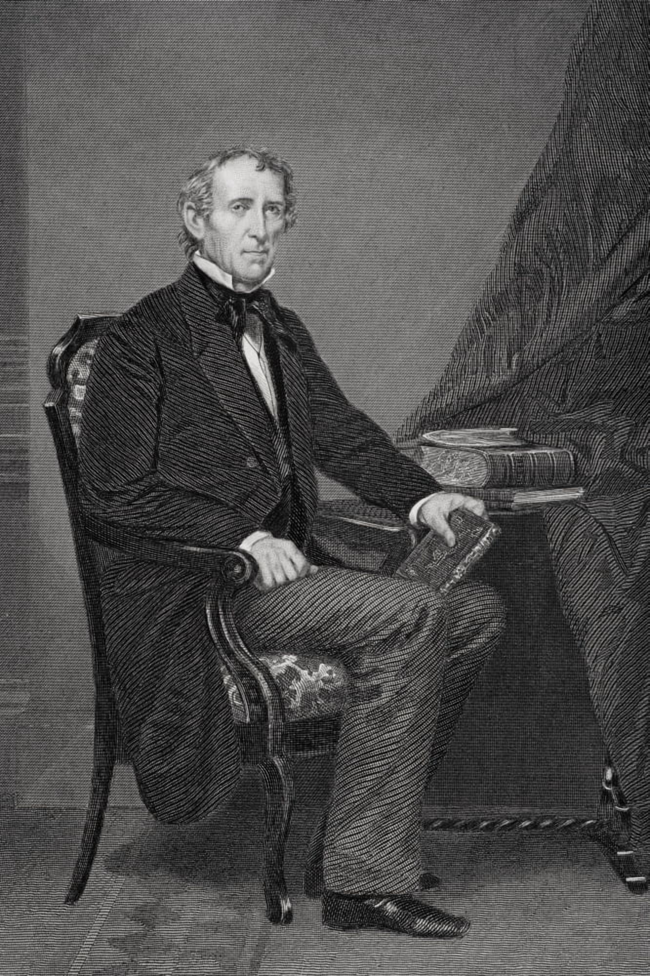 John Tyler 1790 To 1862 10Th President Of The United States 1841 To 1845 From Painting By Alonzo Chappel Canvas Art - Ken Welsh Design Pics (22 x 34)