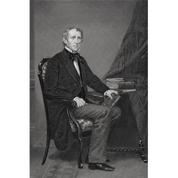John Tyler 1790 To 1862 10th President of The United States 1841 To 1845 From Painting by Alonzo Chappel Poster Print, Large - 22 x 34