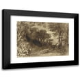 thumbnail image 1 of John Varley 14x11 Black Modern Framed Museum Art Print Titled - A Clearing in a Forest (Late 1830s), 1 of 5