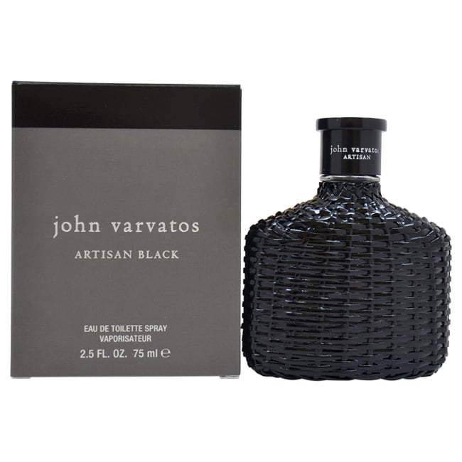 John Varvatos Artisan Black Cologne for Men, 2.5 oz, Woody and