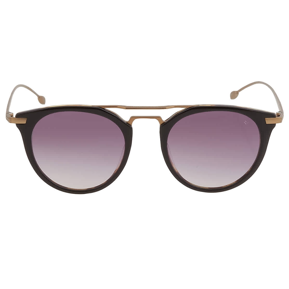 John Varvatos Black Round Sunglasses Brown Gradient Lenses Amazon.com: John Varvatos Men main image 4