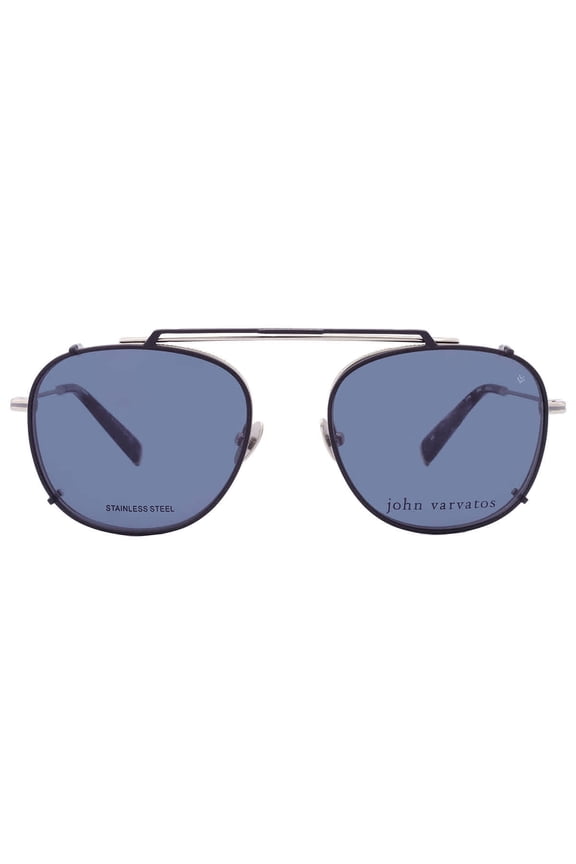 Demo/Grey Clip-On Men's Eyeglasses V176 0SIL 52 Sunglasses