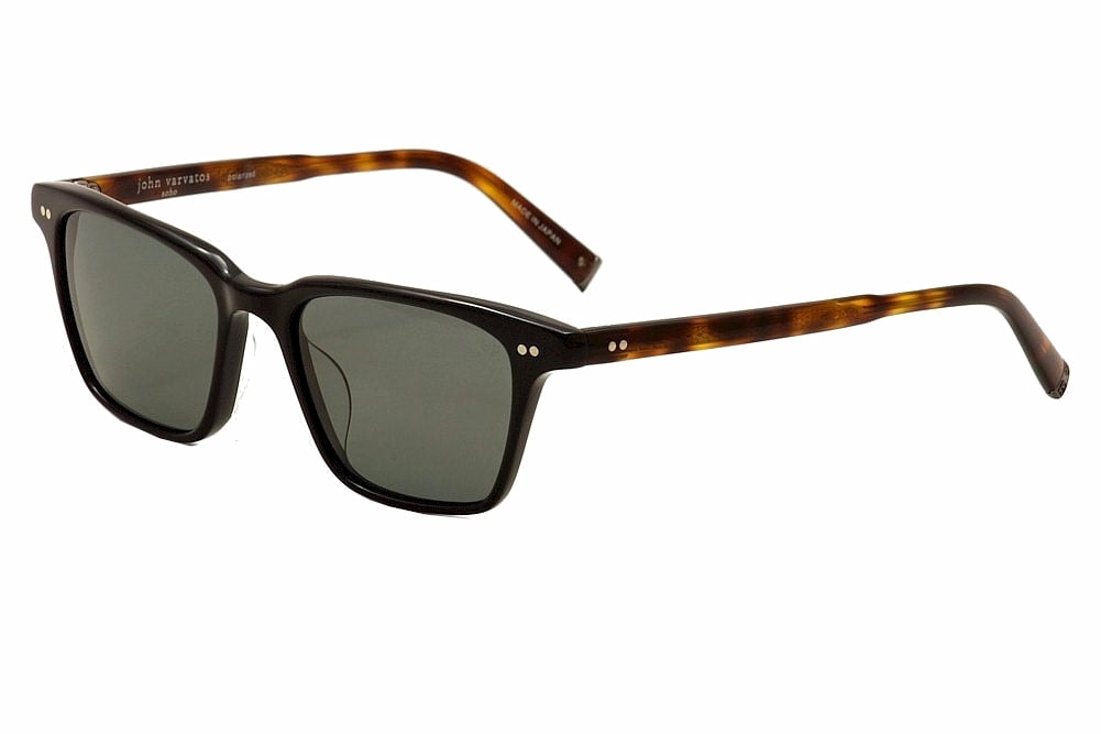 John Varvatos Men's V601 Polarized Sunglasses, Black, Composite