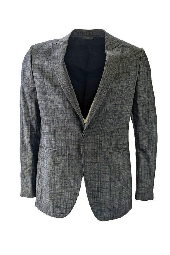 Men's Virgin Wool Indigo Heather Blazer Size 52L