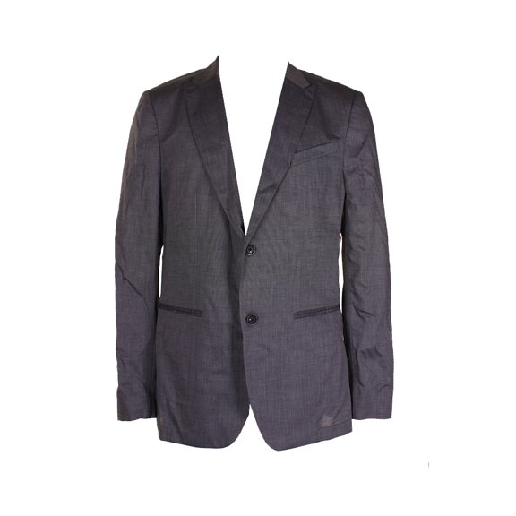 John Varvatos Mens Grey Lightweight Cotton Blazer 44