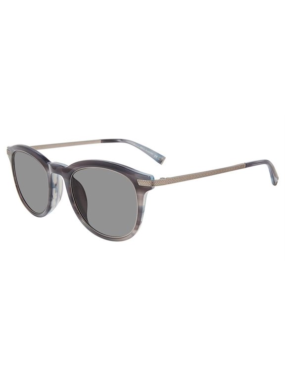 Mens Grey Plastic Square Sunglass V540 Smoke Lens