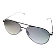 thumbnail image 1 of John Varvatos Mens Matte Black Silver Metal Aviator Sunglass V535, Gradient Lens, 1 of 8