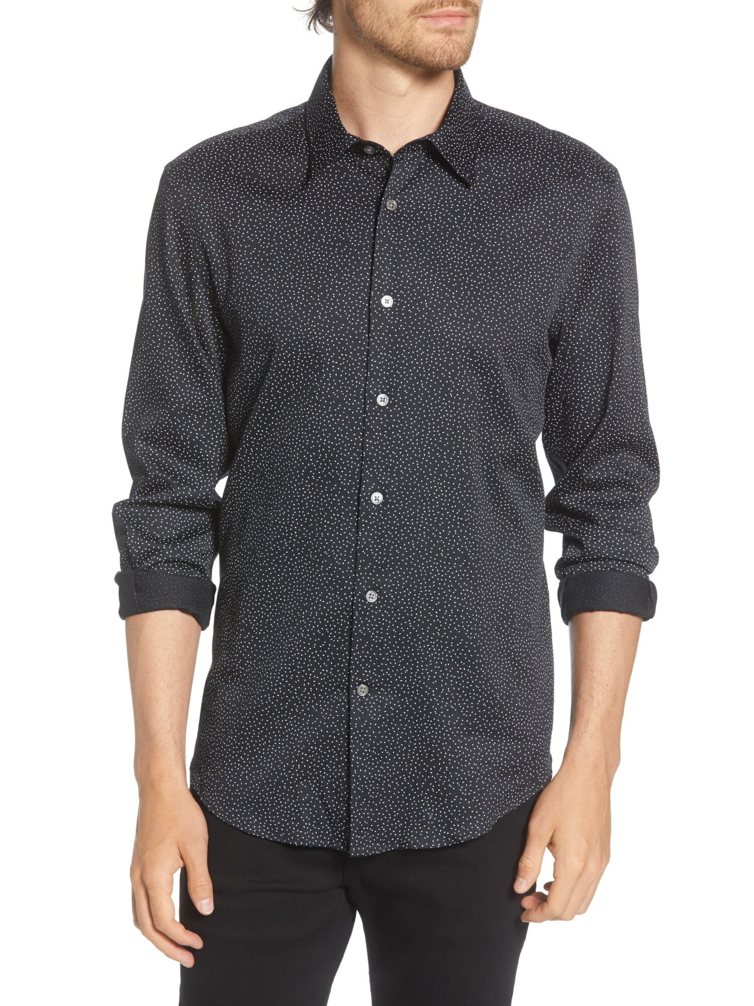 john varvatos slim fit dress shirt John Varvatos Button Slim Fit Shirt – Bluefly main image 1