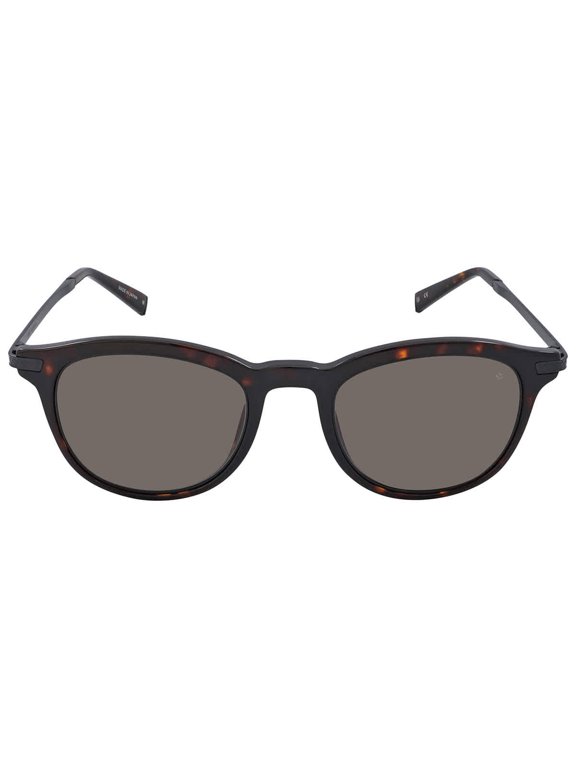 Mens Tortoise Plastic Square Sunglass V540 Smoke Lens