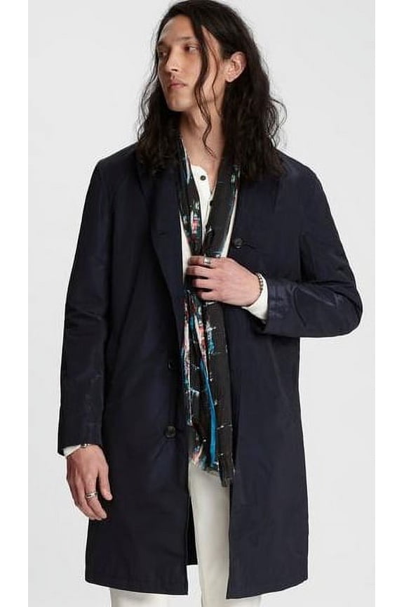 OFFICER BLUE Collection Reversible Trench Coat, US Medium