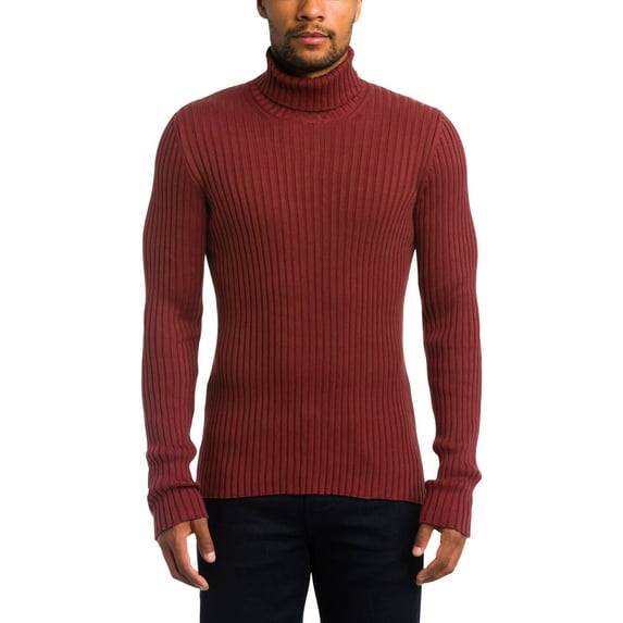 John Varvatos PICANTE Portland Mercerized Cotton Rib Turtleneck, US X-Large