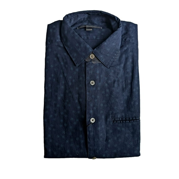 John Varvatos Peacock Blue Slim Fit Long Sleeve Button Down Shirt Size L