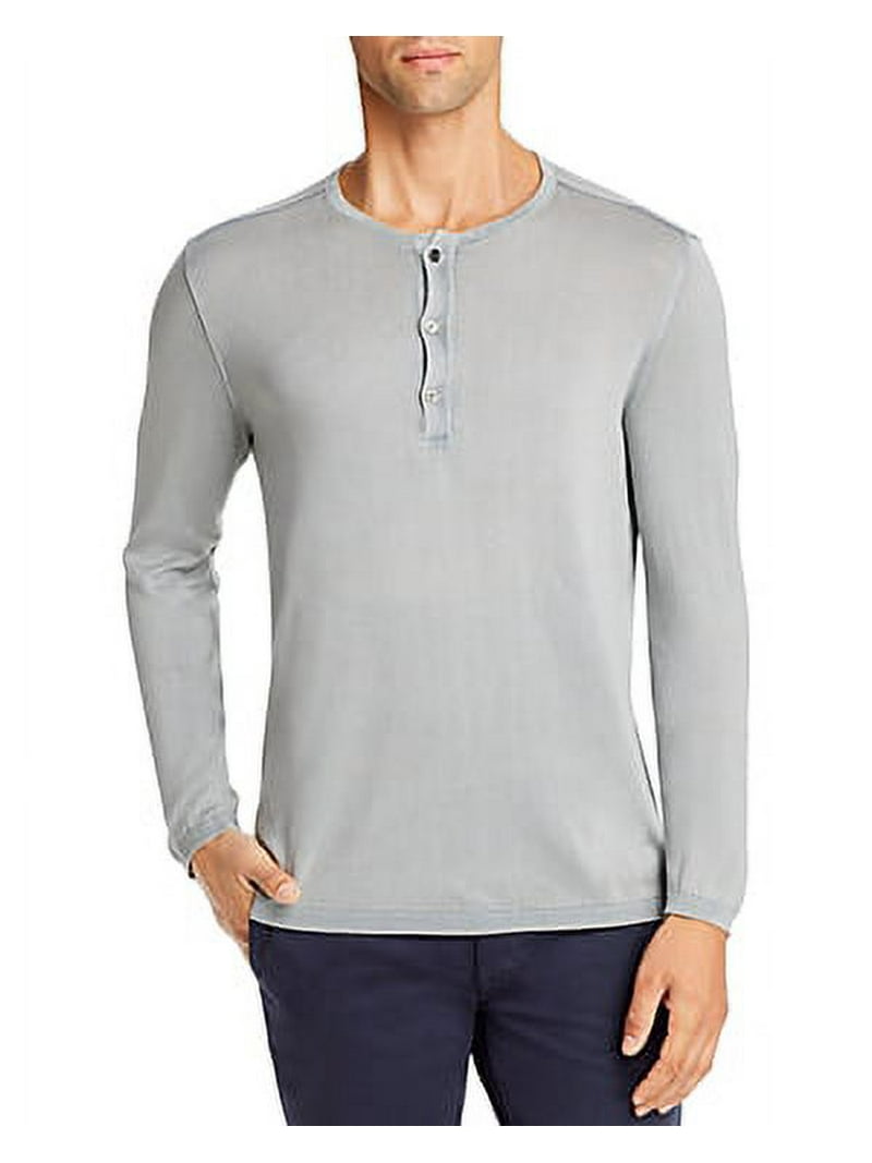 John Varvatos REFLECTION Star Usa Long-Sleeve Henley Shirt, US 2X