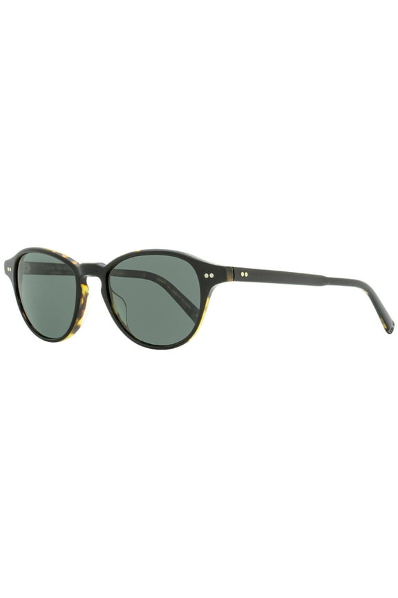 Polarized Round Sunglasses, Black/Tort