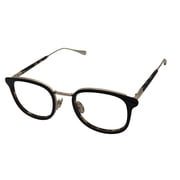 John Varvatos Square Mens Black Tortoise Plastic Eyewear Frame V410 49mm