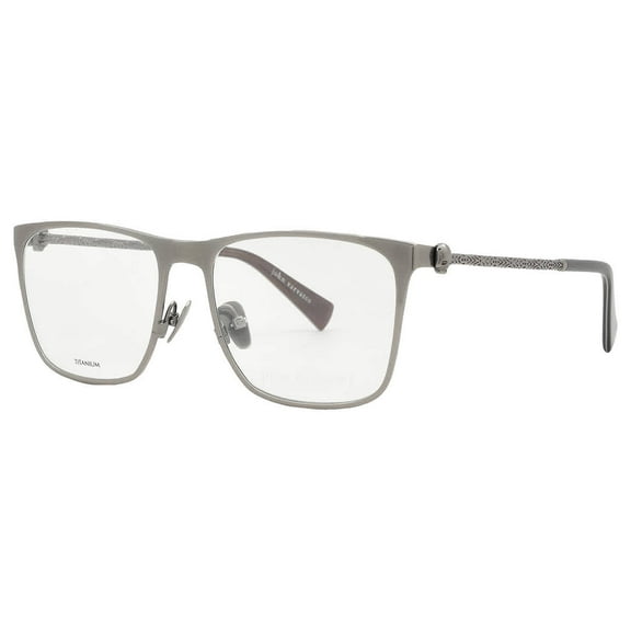 John Varvatos Square Titanium Metal Mens Eyewear Frame V182 Gunmetal 55mm