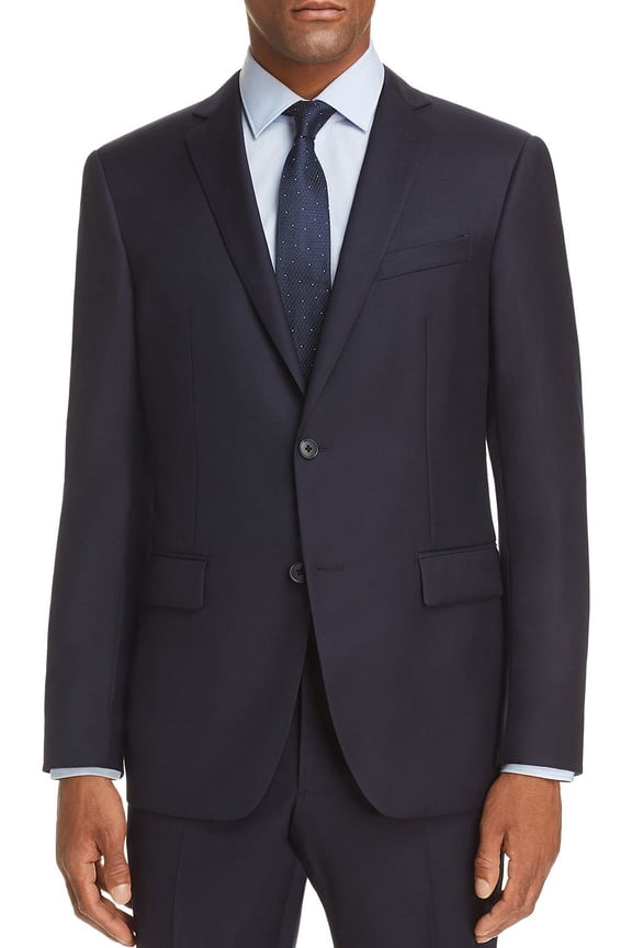 Star USA Mens Slim Fit Wool Suit Jacket 46 Regular Navy - NWT $595
