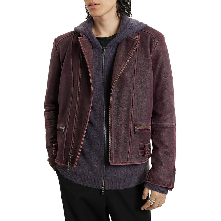 John varvatos leather racer jacket hotsell