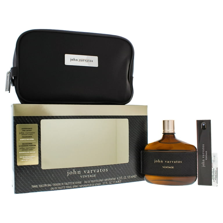 John Varvatos Vintage Cologne Gift Set for Men 4 Pieces