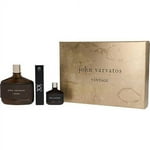 John Varvatos Men's Cologne, Vintage Eau de Toilette EDT Spray, 3 Piece Gift Set, Aromatic Chypre Scent, 4.2 fl. oz