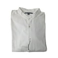 thumbnail image 1 of John Varvatos White Banded Collar Button Down Shirt Size Medium, 1 of 1