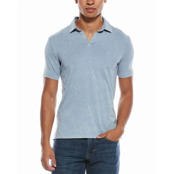 John Varvatos mens Bodhi Polo Shirt, l, Blue