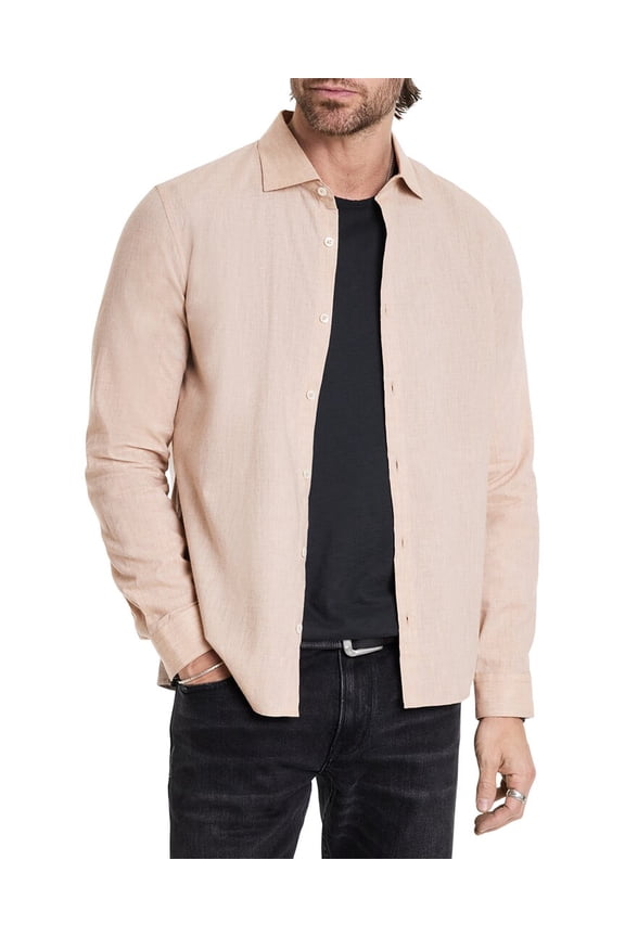 mens Brett Band Collar Shirt, m