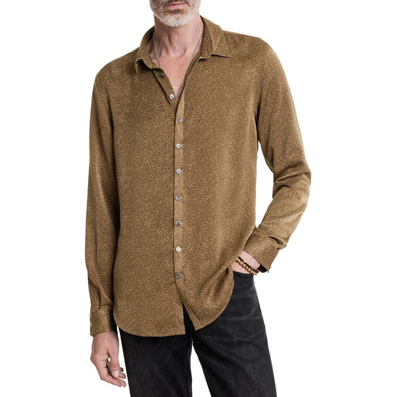 John Varvatos mens Bucks Shirt, XL, Brown