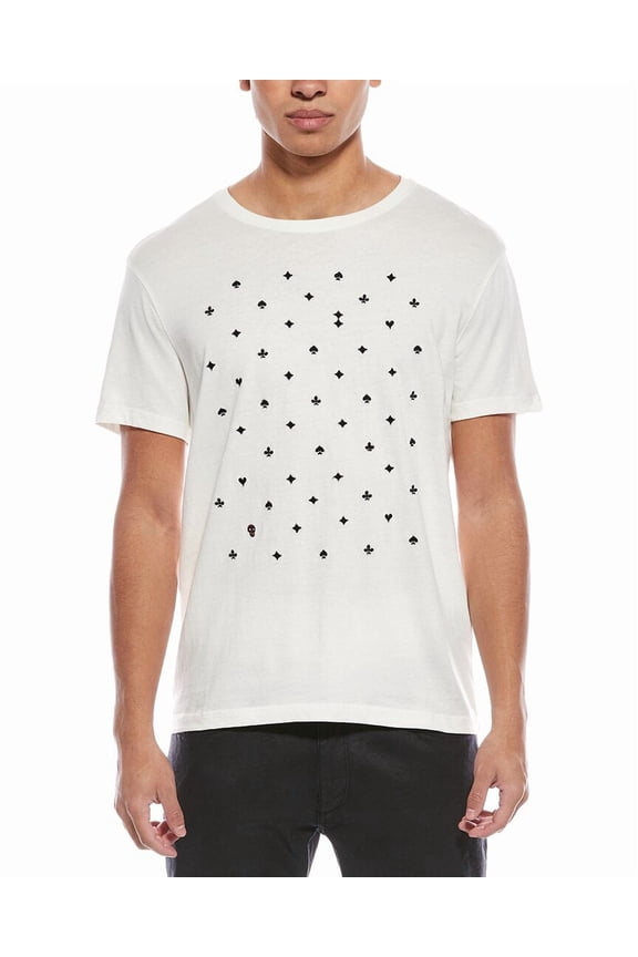 mens Crewneck T-Shirt, XL, White