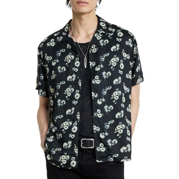 John Varvatos mens  Dan Camp Collar Shirt, s