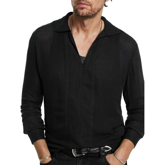 John Varvatos mens  Dan Camp Collar Shirt, xs