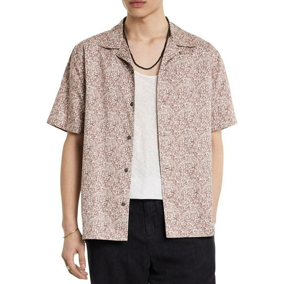 John Varvatos mens  Danny Jungle Print Shirt, s