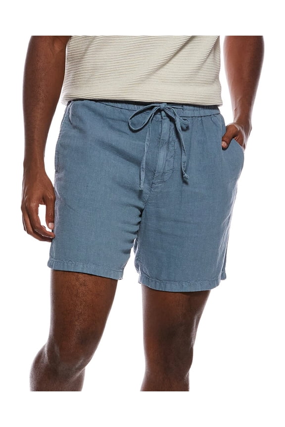 mens  Daryl Linen-Blend Drawstring Short, 30