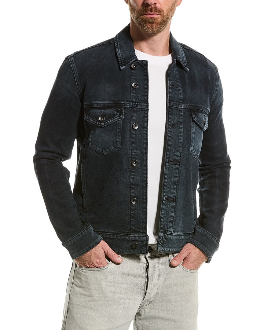 John Varvatos mens Felix Trucker Jacket 52 Blue Walmart