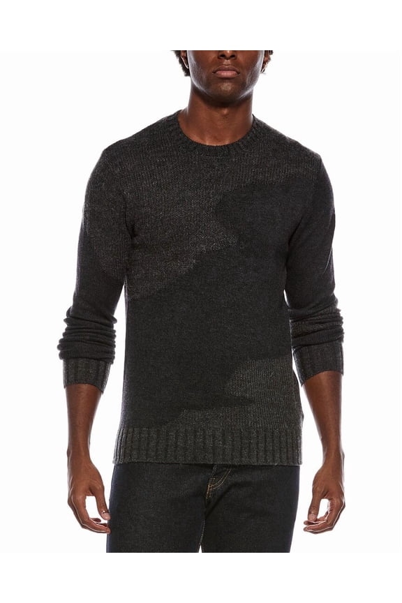 mens Rector Wool-Blend Crewneck Sweater, XXL, Gray