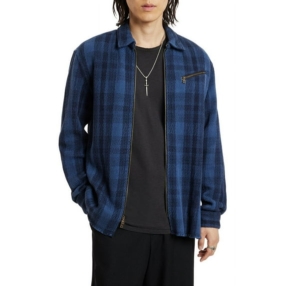 John Varvatos mens Robbins Yarn Dye Sport Shirt, m