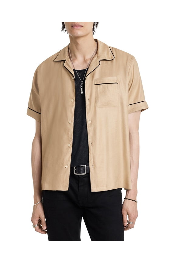 mens Spread Collar Shirt, l