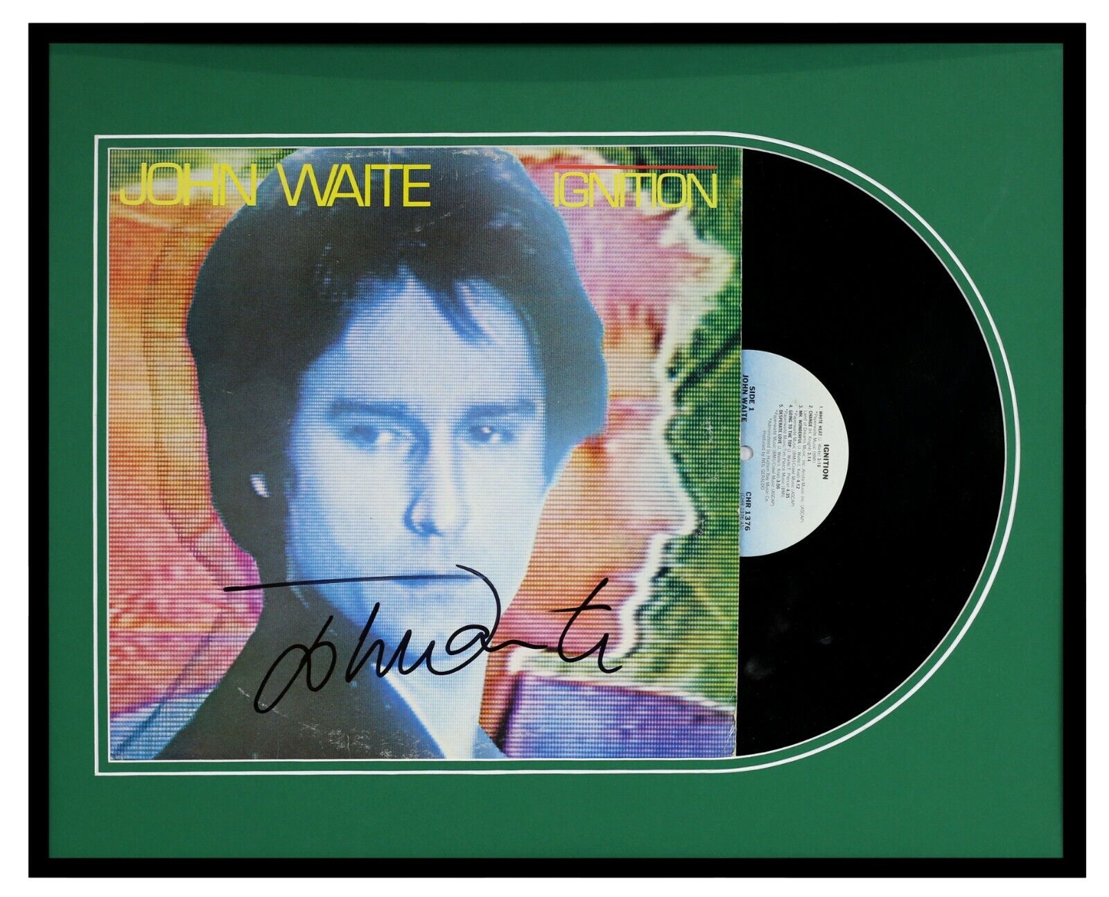 John Waite Signed Framed 1982 Ignition Record Album Display