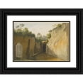 thumbnail image 1 of John Warwick Smith 14x11 Black Ornate Wood Framed Double Matted Museum Art Print Titled: Entrance to the Grotto of Posillipo, Naples, 1 of 5