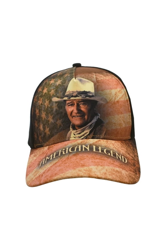 John Wayne American Legend Flag Baseball Cap / Hat