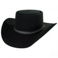 thumbnail image 1 of Stetson Men's Chinook Wool Leather Hatband Western Cowboy Hat - Black  7 3/4, 1 of 4