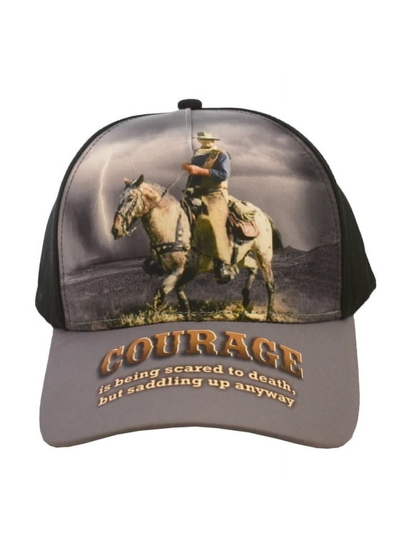 John Wayne Traditional Polyester Athletics Baseball Cap, Gray, One Size, 1