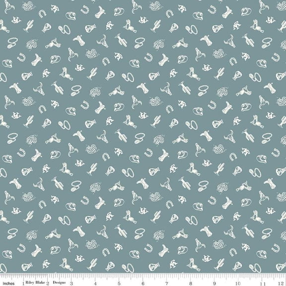 John Wayne Courage Icons Storm Cotton Fabric