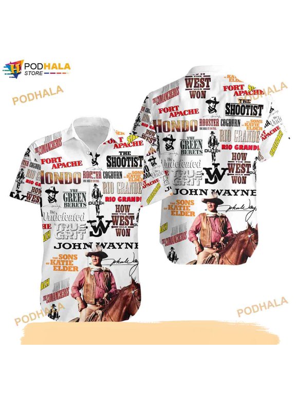 John Wayne Funny Hawaiian Shirt, Actor Funny Hawaiian Shirt