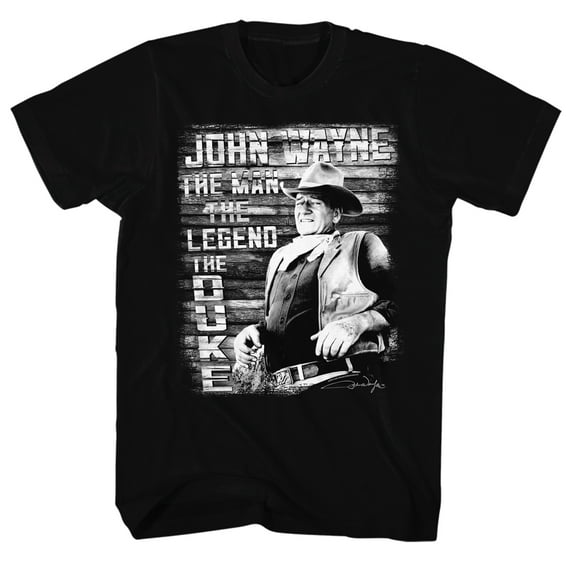 John Wayne Icons The Man Legend Duke Adult Short Sleeve T Shirt