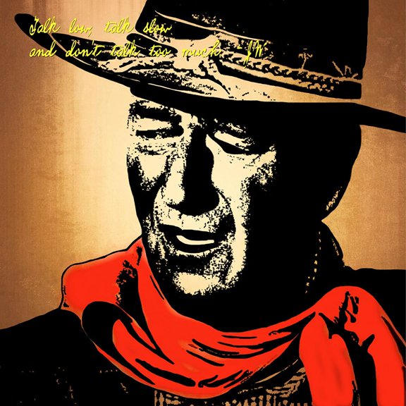 John Wayne Poster Print - GST (24 x 24)