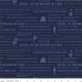 thumbnail image 1 of John Wayne Quotes Navy Cotton Fabric, 1 of 1