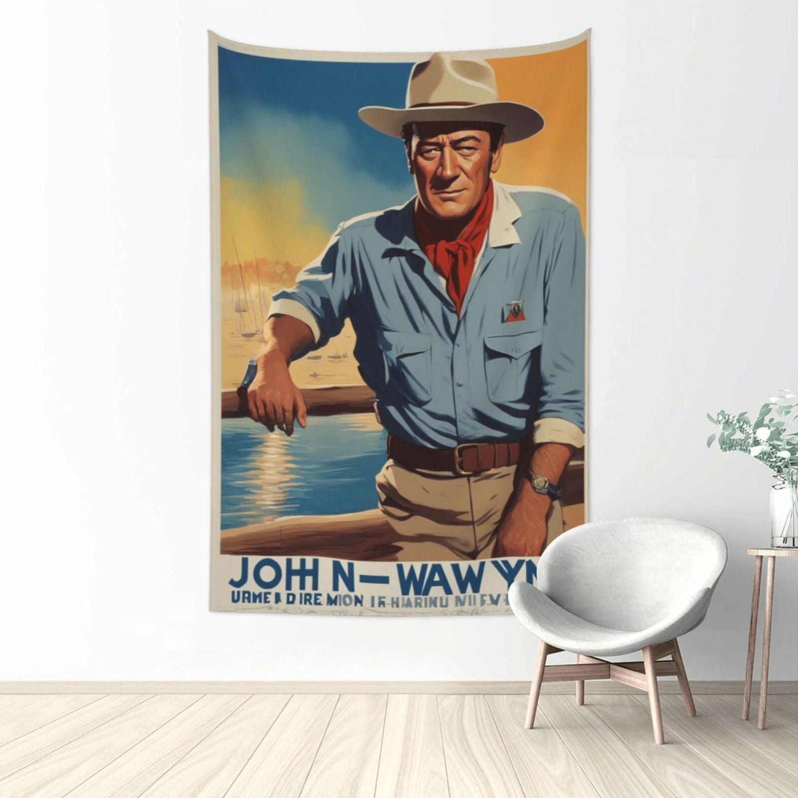 John Wayne Tapestry With Art Home Decorations Wall Hanging For Living ...